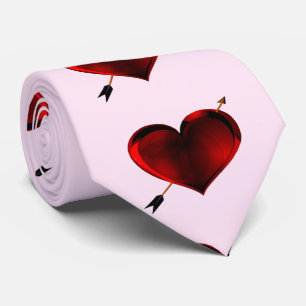 Mörka hjärtan rosa slips