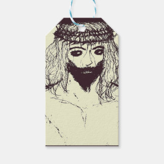 Mörka Jesus kommer att rädda världen och alternati Presentetikett