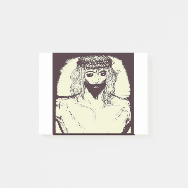 Mörka Jesus kommer att rädda världen och den alter Post-it Block (Framsida)