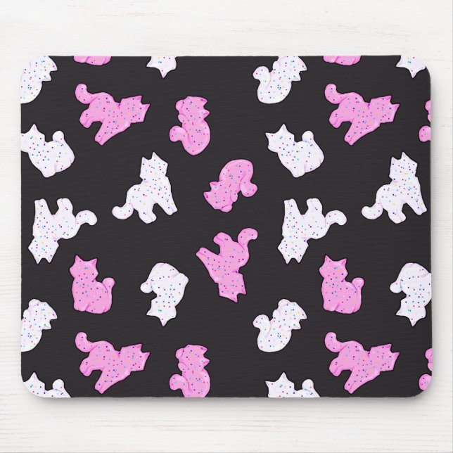 Mörka kattungekakor Mousepad Musmatta (Framsidan)