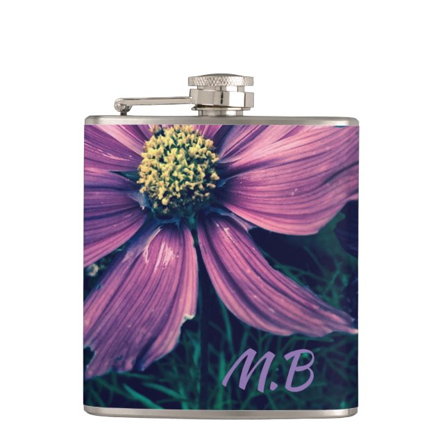 Mörka lila blommor Foto Art Monogram Fickplunta (Framsidan)