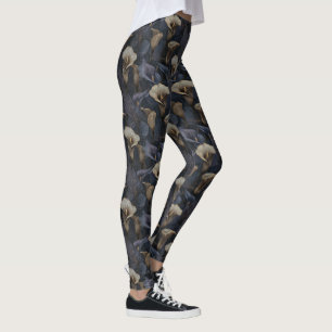 Mörka Marinviktslyftande Calla liljor Inspirerad p Leggings