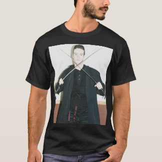 Mörka metalliska Ninja vid månsken T-shirt