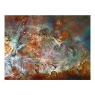 Mörka moln i Carinanebulosan Hubble Space Fototryck