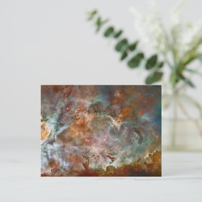 Mörka moln i Carinanebulosan Hubble Space Vykort (Stående Fram)