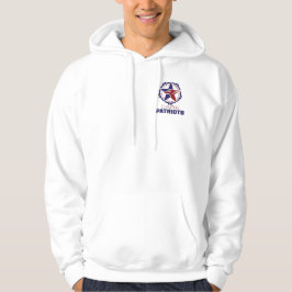 Mörka Patriots logotyp hoodie män 2XL
