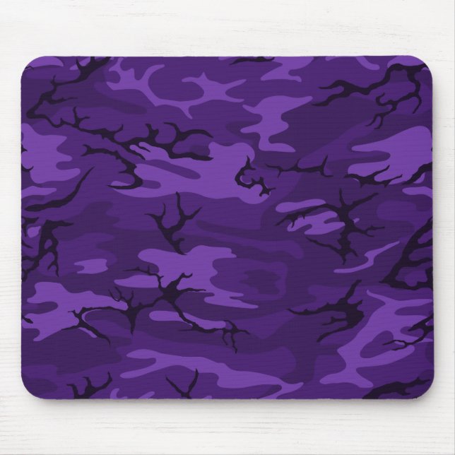Mörka purpurfärgade Camo Musmatta (Framsidan)