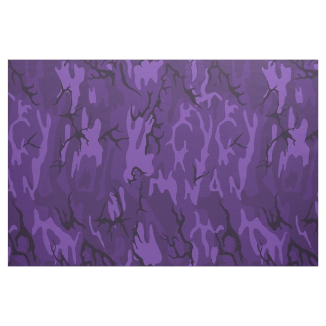 Mörka purpurfärgade Camo Tyg (Fat Quarter)