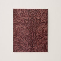 Mörka röda akantusblad (av William Morris)