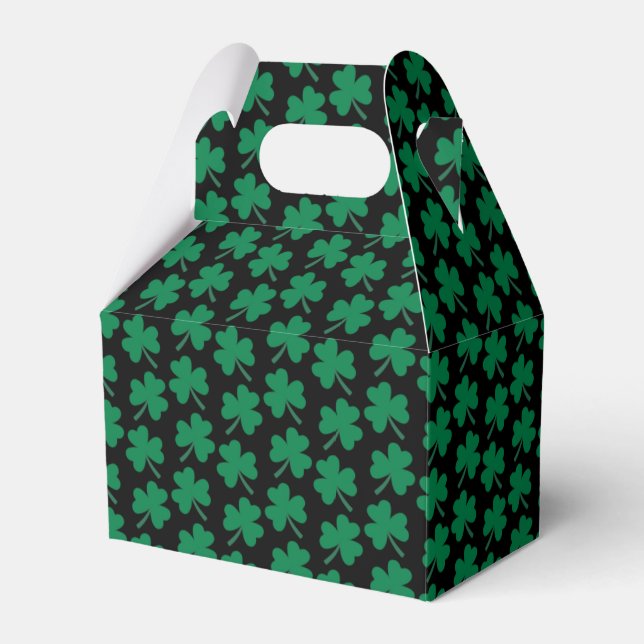 Mörka Shamrocks Svarta Presentaskar (Framsidan Sidan)