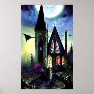 Mörka Skogens Fantasters Kyrka Poster