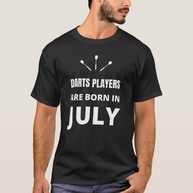 Mörka spelare föds i juli t shirt (Framsida)