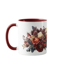 Mörka stämningsfulla blommor Burgunderrött Maroon