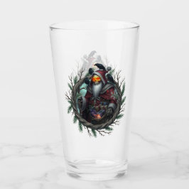 Mörka tomten av skuggor – gotisk julskalle  glaskopp