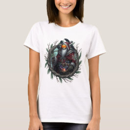 Mörka tomten av skuggor – gotisk julskalle t shirt