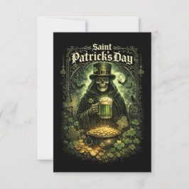 Mörka turen på Sankt Patrick Tack Kort