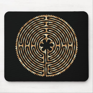Mörka vägar Mousepad för Chartres labyrintpärl Musmatta