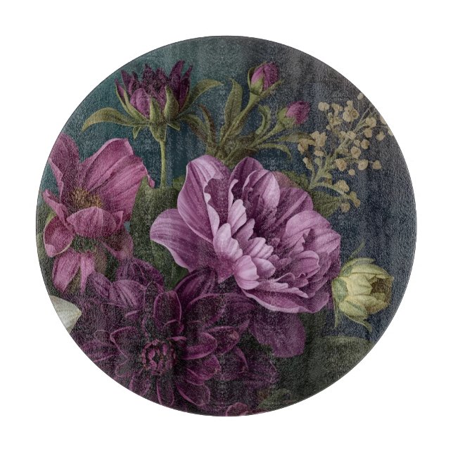 Mörka vintageblommor (Framsidan)