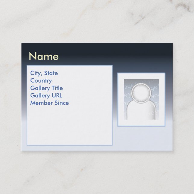 Mörka Zazzle - knubbig Visitkort (Framsida)