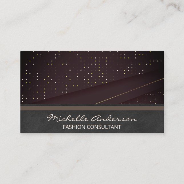 Mörkar | Bakgrund för Luxury Mönster Visitkort (Framsida)