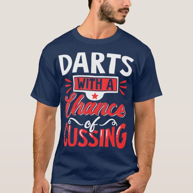 Mörkar med en chans att få kul födelsedag t shirt (Framsida)