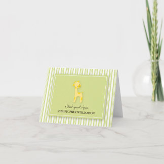 Mörkare Giraffe Kids tackkort (grönt)