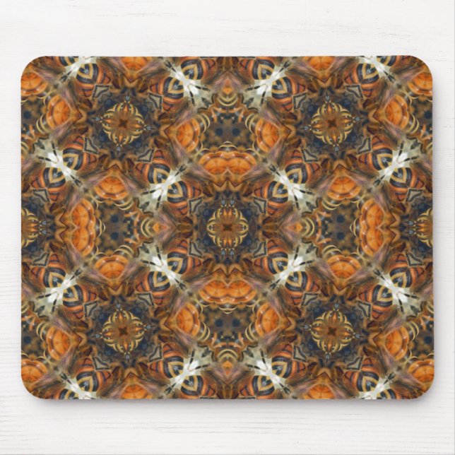 Mörkare kaleidoscope för honungbin - Mousepad Musmatta (Framsidan)