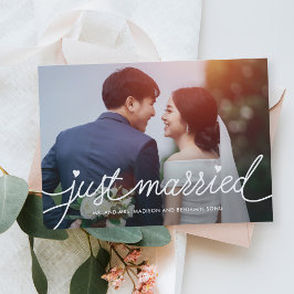 Mörkare skriptredigerbar avisering för Färg Bröllo Tack Kort