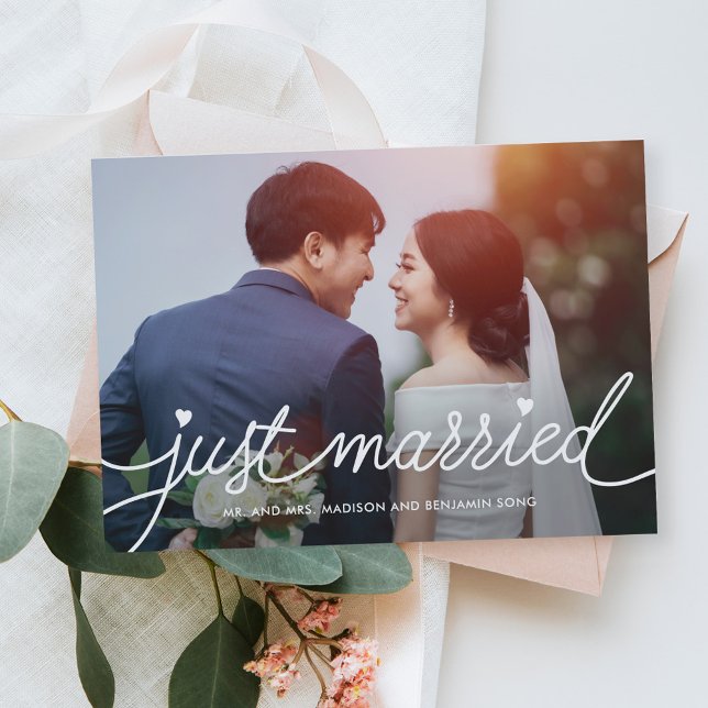 Mörkare skriptredigerbar avisering för Färg Bröllo Tack Kort (Skapare uppladdad)