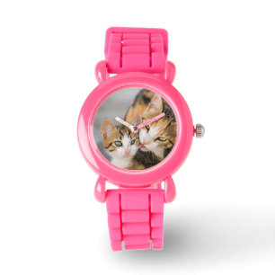 Morkatten älskar det gulliga kattungefotoet - fö armbandsur