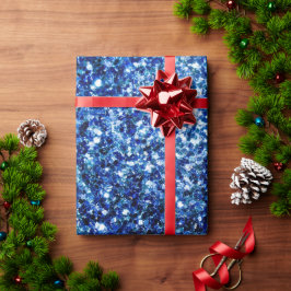 Mörkblå djup glänsande falsk glittergnistrande gni presentpapper