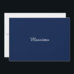 Mörkblå Elegant Ledig Egen Namn Handskrift<br><div class="desc">Enkla Minimalistiska Moderna Designs. De är alla enkla,  moderna,  attraktiva.</div>