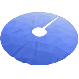 Mörkblå gradient geometrisk nätmönster julgransmatta borstad polyester