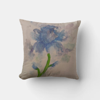 Mörkblå Iris Kudde