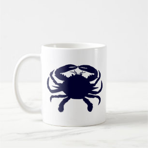 Mörkblå Krabba Kaffemugg