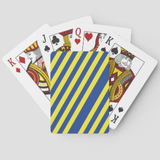 Mörkblå och gula ränder casinokort
