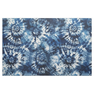 Mörkblå Tie Dye Tyg