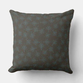 Mörkbrun dekorativ kudde