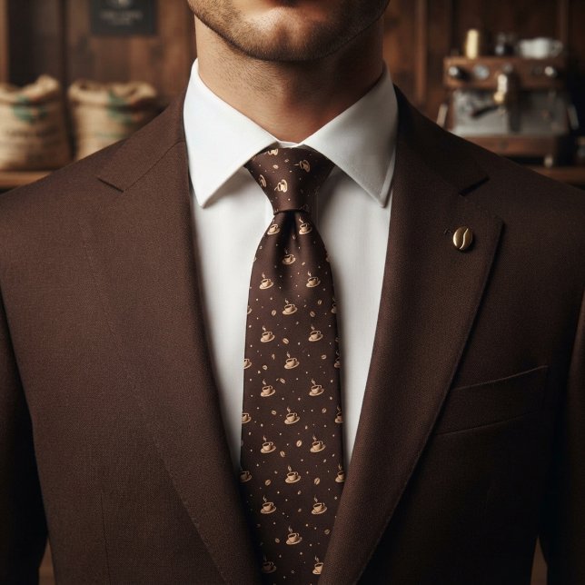 Mörkbrun kaffefanatiker slips (Skapare uppladdad)