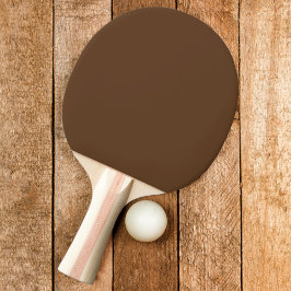 Mörkbrun skogsfärg pingisracket