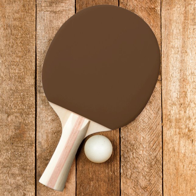 Mörkbrun skogsfärg pingisracket (Skapare uppladdad)
