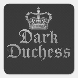 MörkDuchess Fyrkantigt Klistermärke