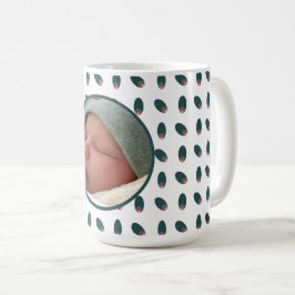 Mörken abstrakt Feathers Kaffemugg