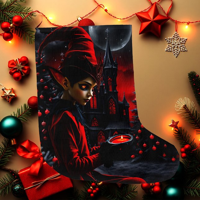 Mörken är jultid. stor julstrumpa (Skapare uppladdad)