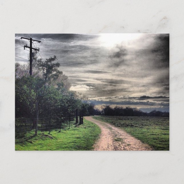 Mörken är väg, men det är ett ljus. vykort (Framsida)