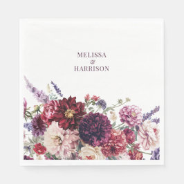 Mörken Autumn Flower Dahlia Tack Pappersservett