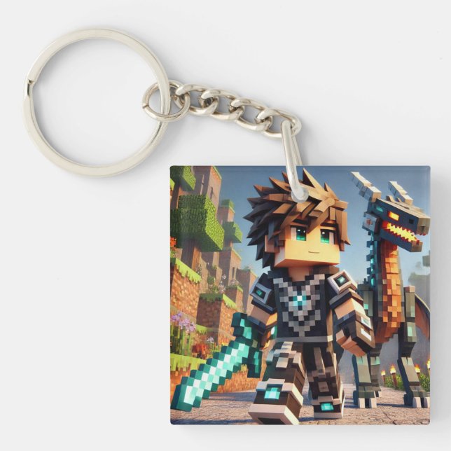 Mörken Blockstyle Dragon Diamond Sword (Framsidan)