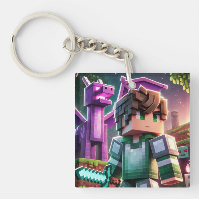 Mörken Blockstyle Dragon Diamond Sword (Framsidan)