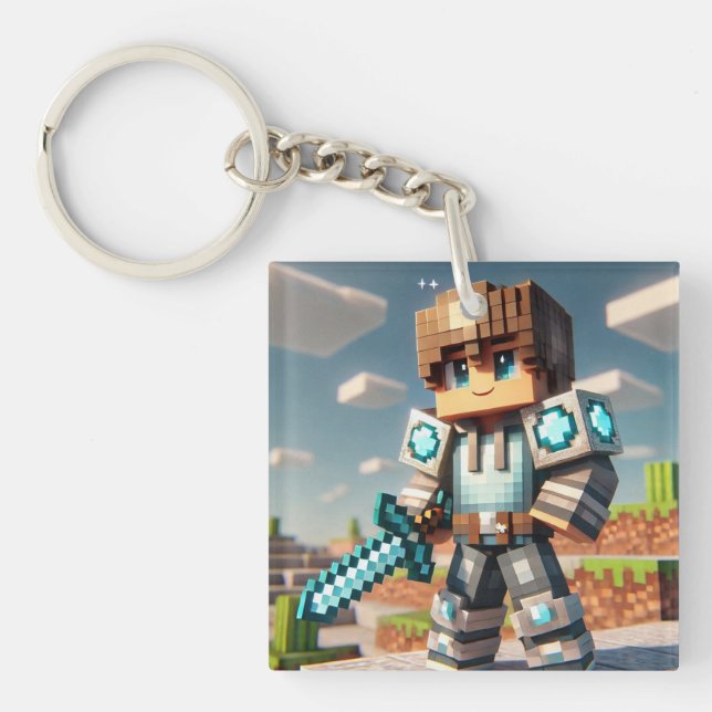 Mörken Blockstyle Dragon Diamond Sword (Framsidan)