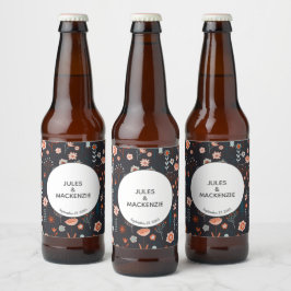 Mörken Boho Modern Ölflaska Etikett